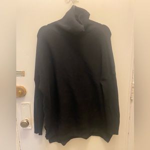 Black turtleneck sweater